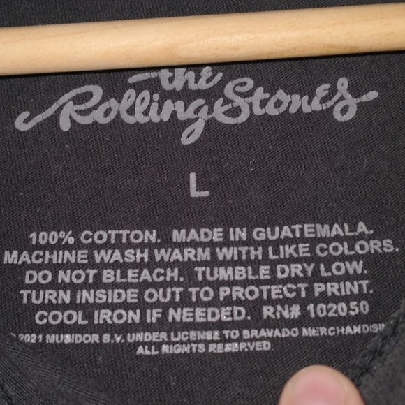 Rolling Stones Black Graphic T-Shirt Size Large - Picture 5 of 5